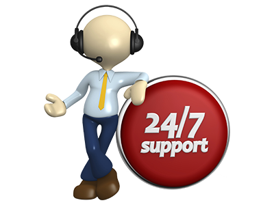 Support client 24 heures sur 24, 7 jours sur 7